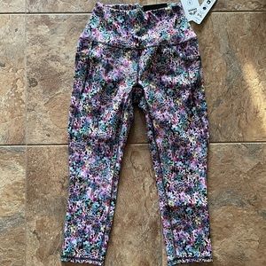 NWT RBX Peached Tech Flex Floral Leggings